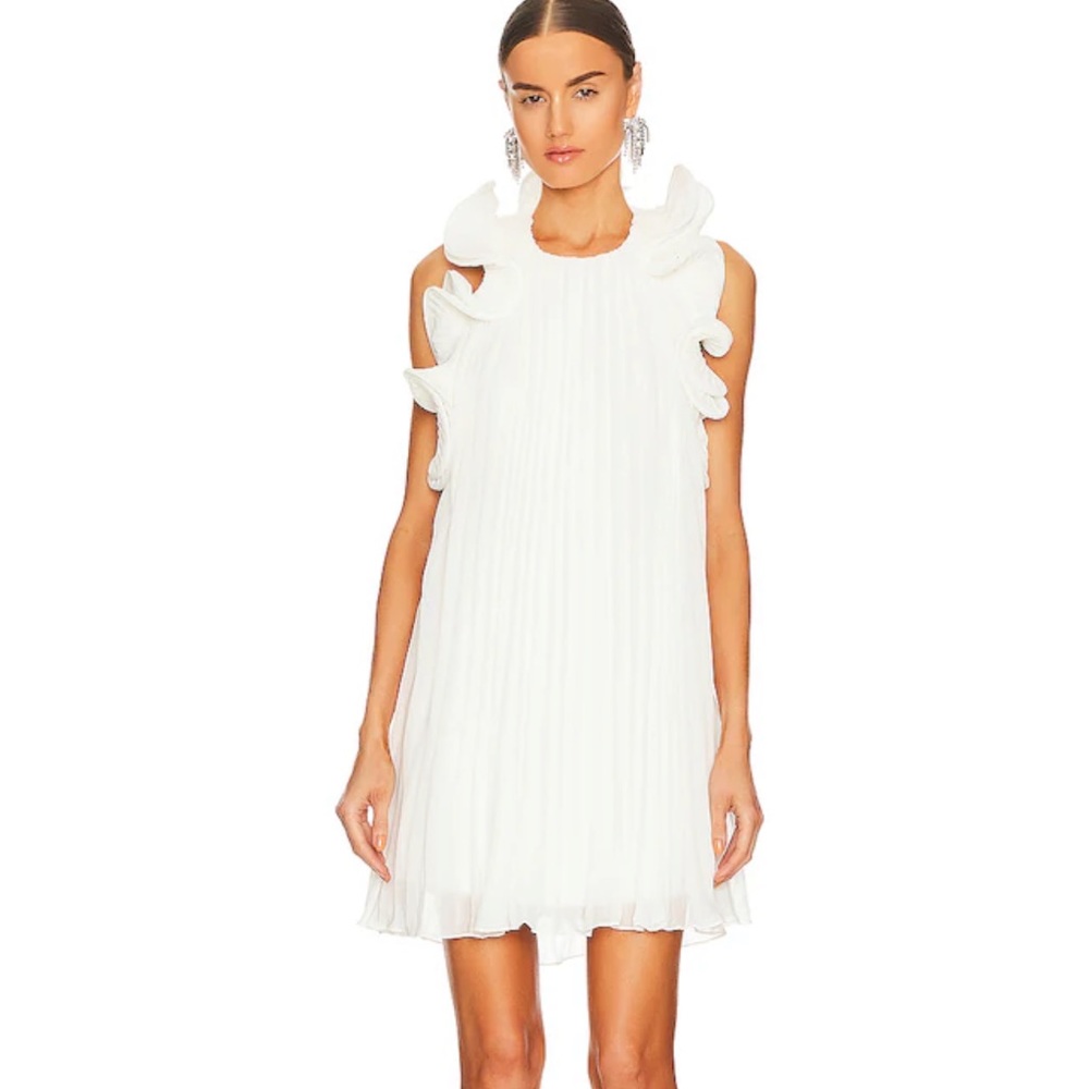 AMUR Mimi Ruffled Halter Mini Dress - NWT